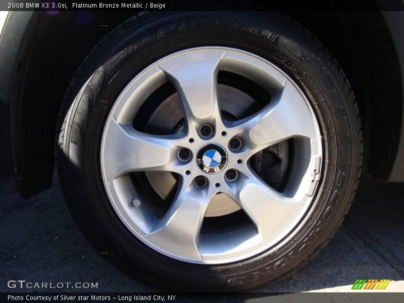 Platinum Bronze Metallic / Beige 2008 BMW X3 3.0si