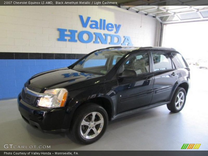 Black Amethyst Metallic / Light Cashmere 2007 Chevrolet Equinox LS AWD