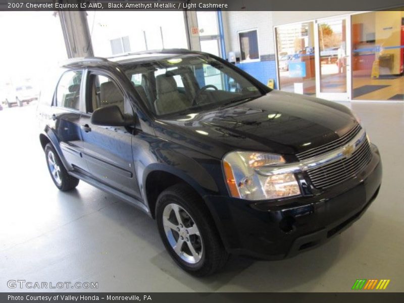 Black Amethyst Metallic / Light Cashmere 2007 Chevrolet Equinox LS AWD