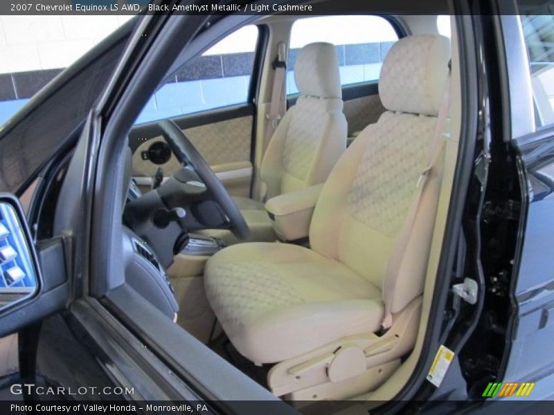 Black Amethyst Metallic / Light Cashmere 2007 Chevrolet Equinox LS AWD