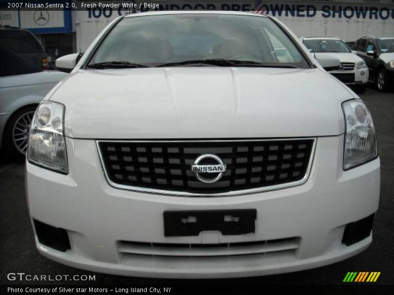 Fresh Powder White / Beige 2007 Nissan Sentra 2.0