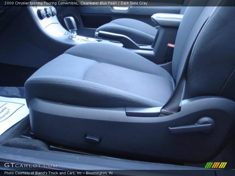 Clearwater Blue Pearl / Dark Slate Gray 2009 Chrysler Sebring Touring Convertible