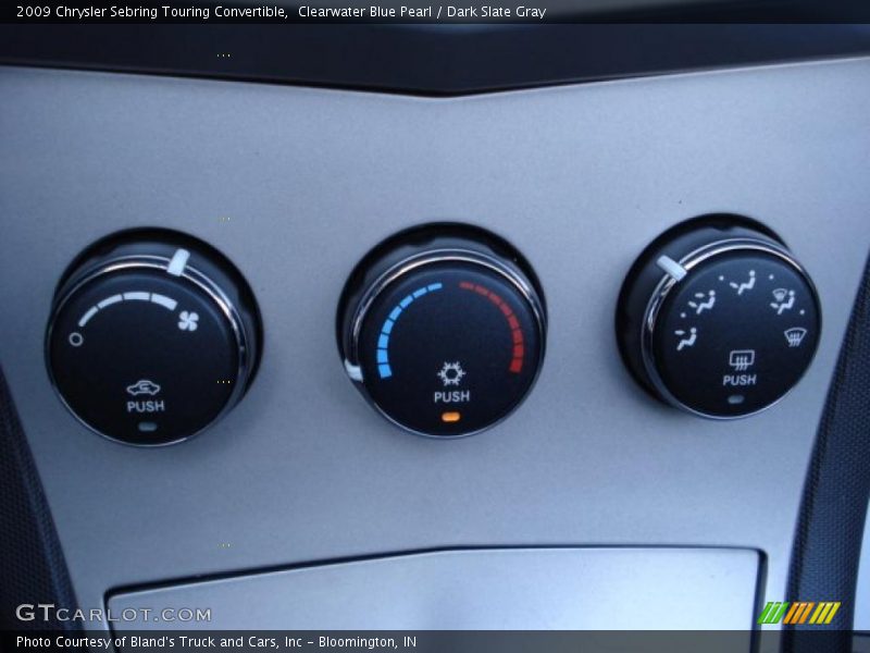 Clearwater Blue Pearl / Dark Slate Gray 2009 Chrysler Sebring Touring Convertible