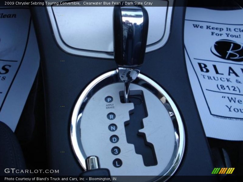 Clearwater Blue Pearl / Dark Slate Gray 2009 Chrysler Sebring Touring Convertible