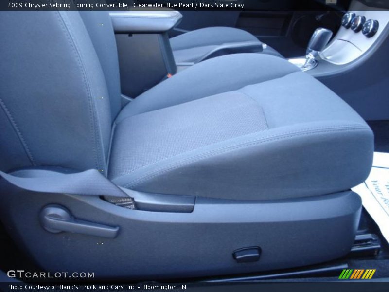 Clearwater Blue Pearl / Dark Slate Gray 2009 Chrysler Sebring Touring Convertible
