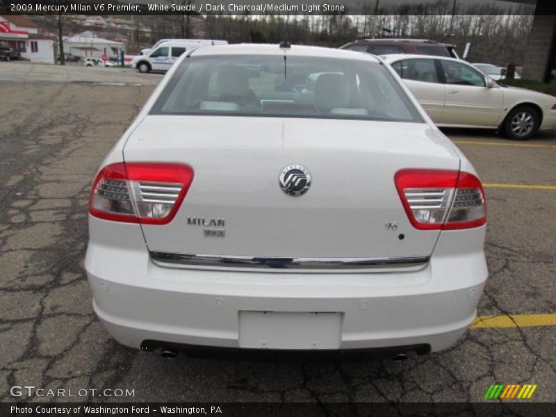 White Suede / Dark Charcoal/Medium Light Stone 2009 Mercury Milan V6 Premier
