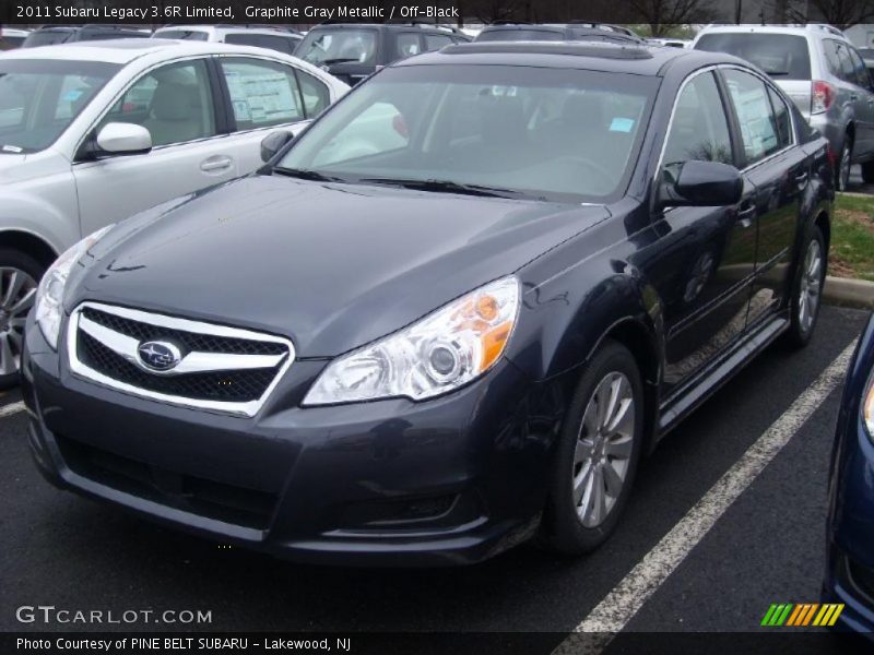 Graphite Gray Metallic / Off-Black 2011 Subaru Legacy 3.6R Limited