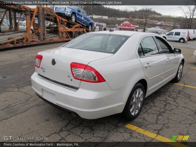 White Suede / Dark Charcoal/Medium Light Stone 2009 Mercury Milan V6 Premier
