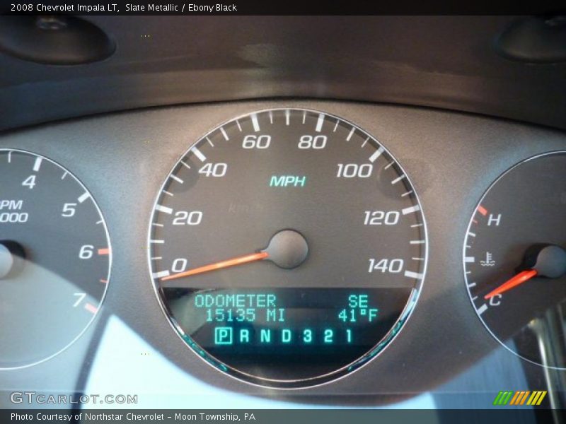 Slate Metallic / Ebony Black 2008 Chevrolet Impala LT