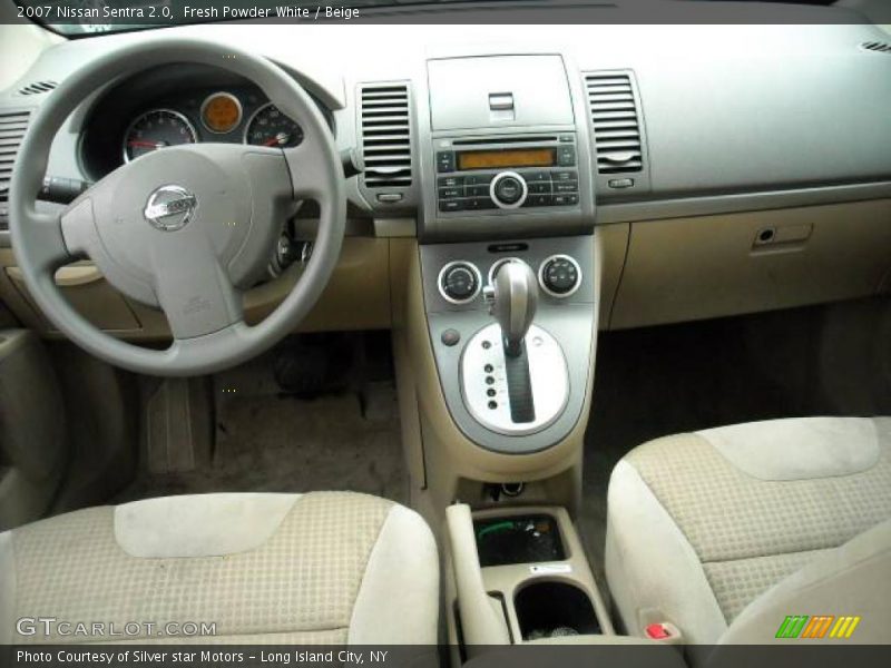 Fresh Powder White / Beige 2007 Nissan Sentra 2.0