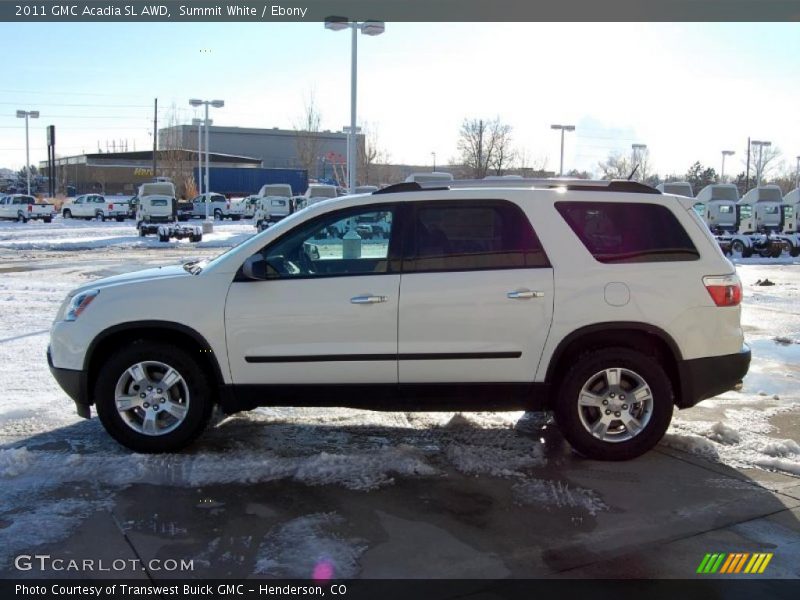 Summit White / Ebony 2011 GMC Acadia SL AWD