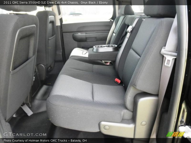 Onyx Black / Ebony 2011 GMC Sierra 3500HD SLE Crew Cab 4x4 Chassis