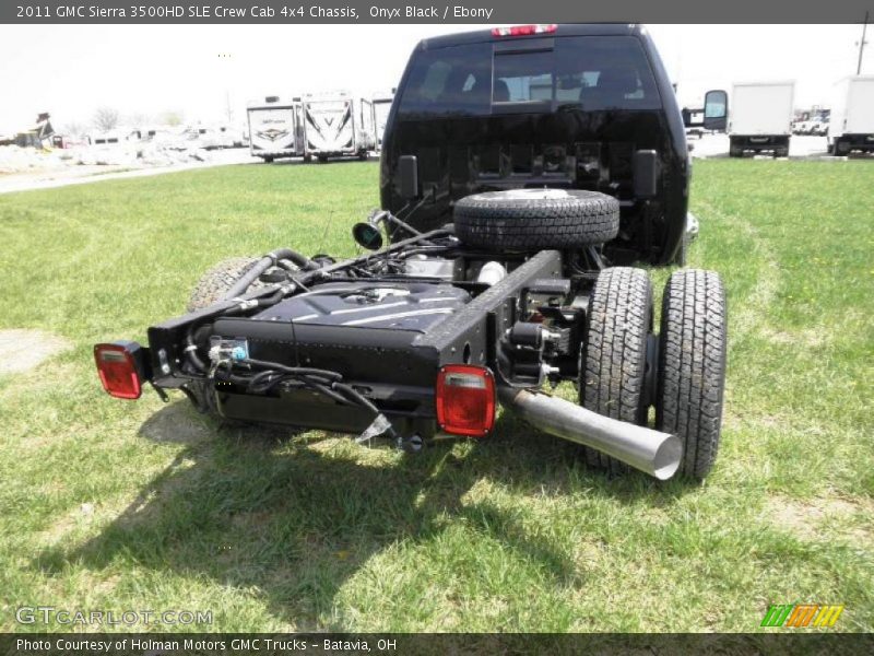 Onyx Black / Ebony 2011 GMC Sierra 3500HD SLE Crew Cab 4x4 Chassis