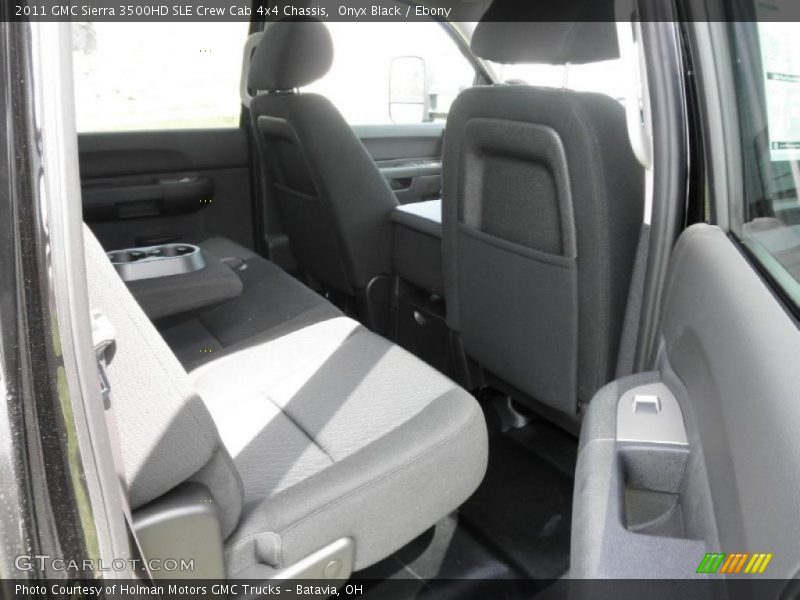Onyx Black / Ebony 2011 GMC Sierra 3500HD SLE Crew Cab 4x4 Chassis