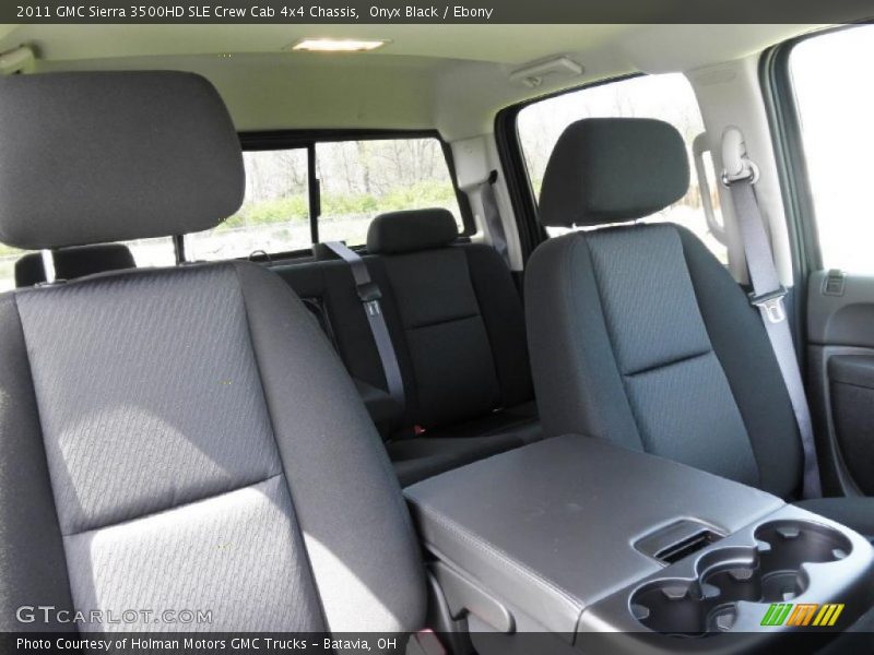 Onyx Black / Ebony 2011 GMC Sierra 3500HD SLE Crew Cab 4x4 Chassis