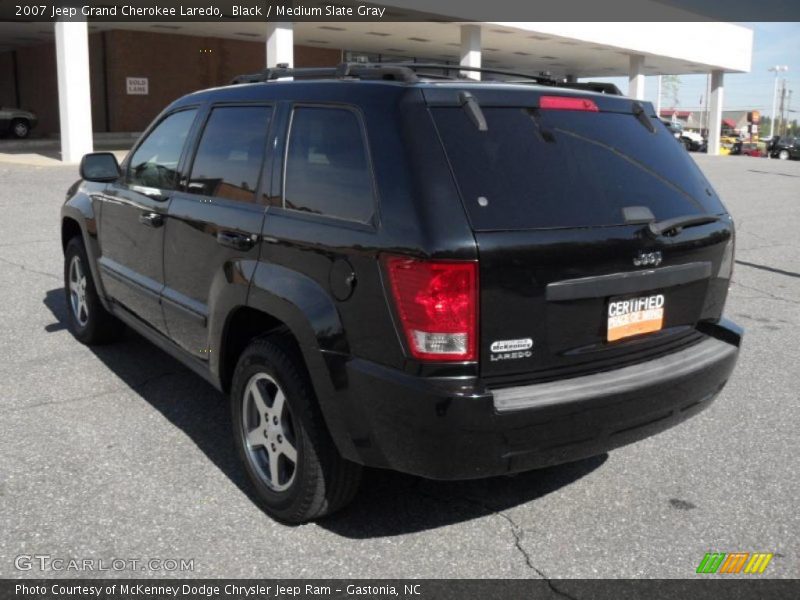 Black / Medium Slate Gray 2007 Jeep Grand Cherokee Laredo