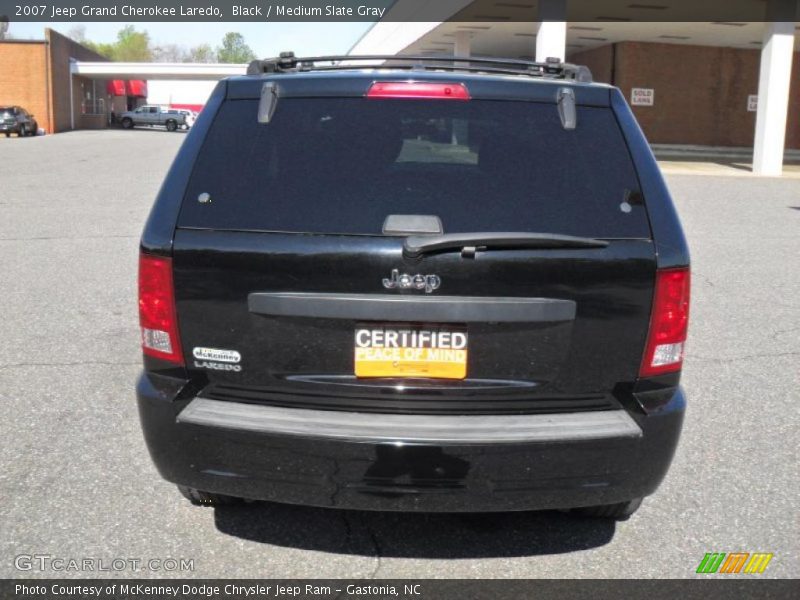 Black / Medium Slate Gray 2007 Jeep Grand Cherokee Laredo