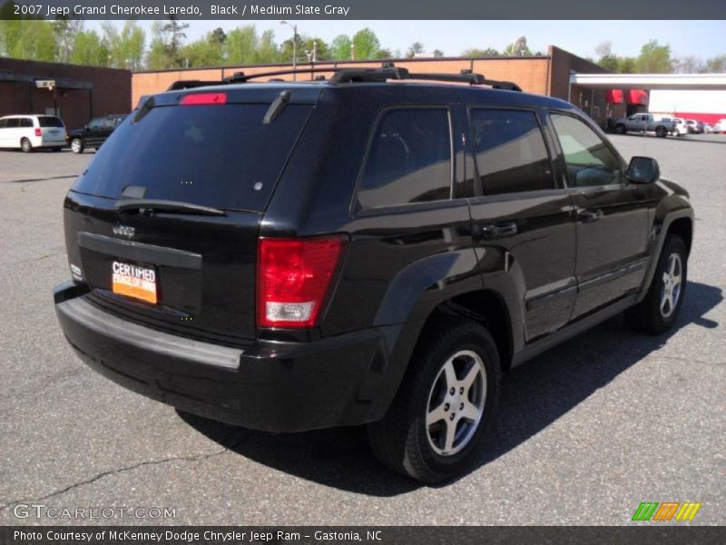Black / Medium Slate Gray 2007 Jeep Grand Cherokee Laredo