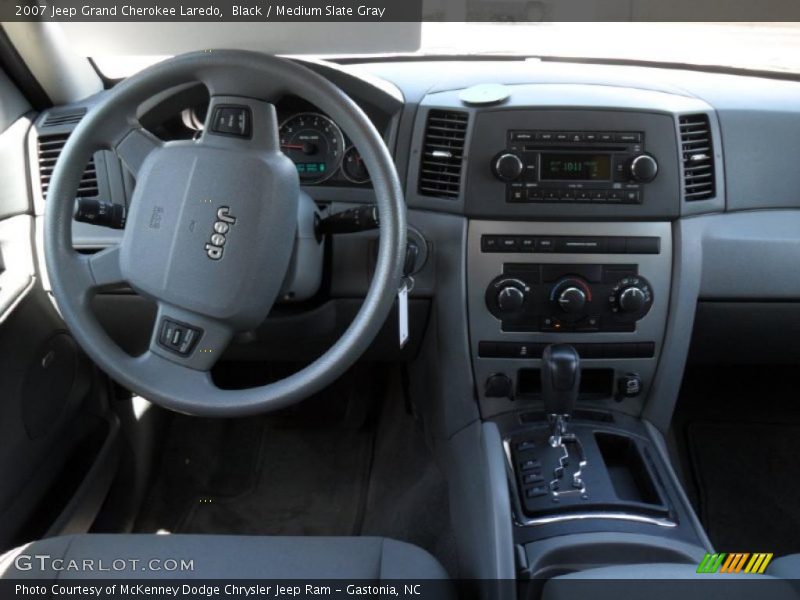Black / Medium Slate Gray 2007 Jeep Grand Cherokee Laredo