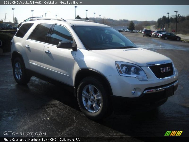Quicksilver Metallic / Ebony 2011 GMC Acadia SLE AWD