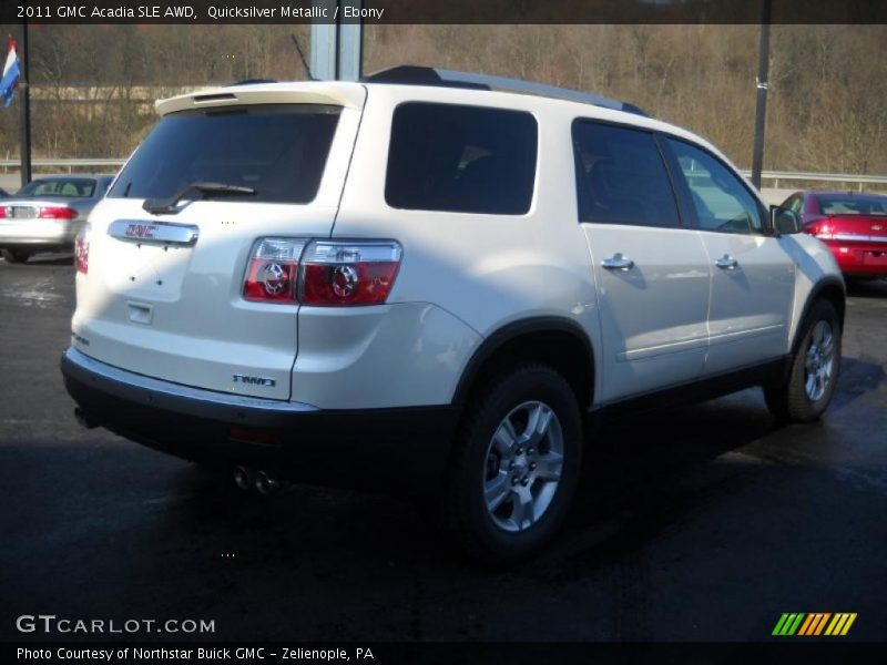 Quicksilver Metallic / Ebony 2011 GMC Acadia SLE AWD