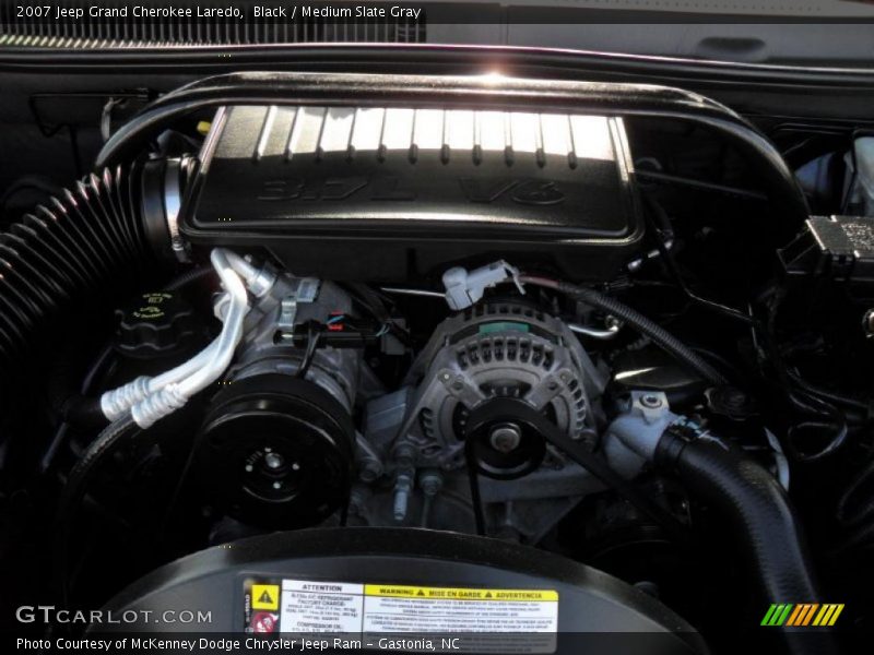 Black / Medium Slate Gray 2007 Jeep Grand Cherokee Laredo