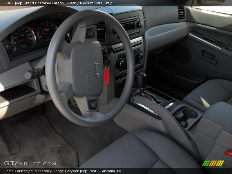 Black / Medium Slate Gray 2007 Jeep Grand Cherokee Laredo