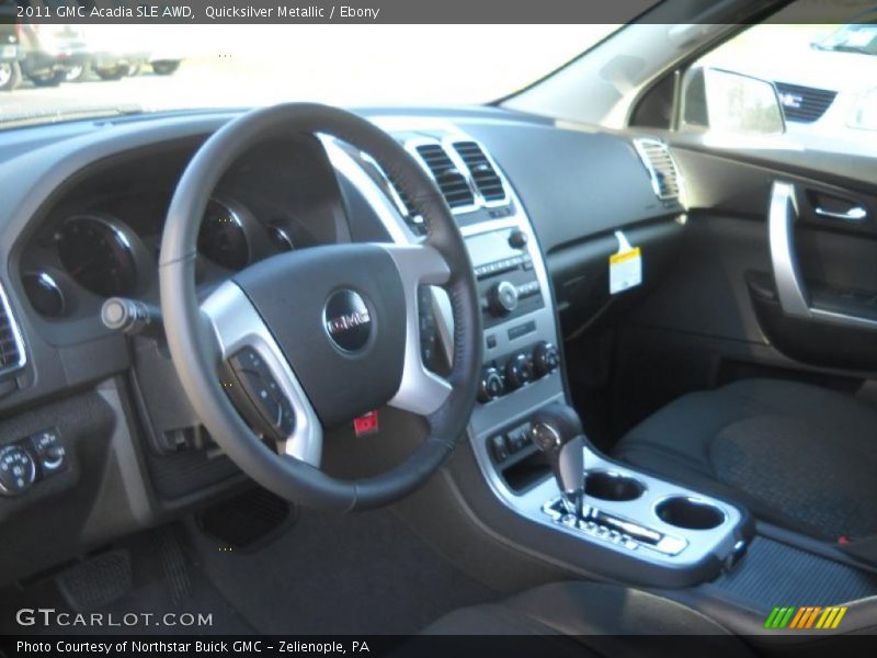 Quicksilver Metallic / Ebony 2011 GMC Acadia SLE AWD