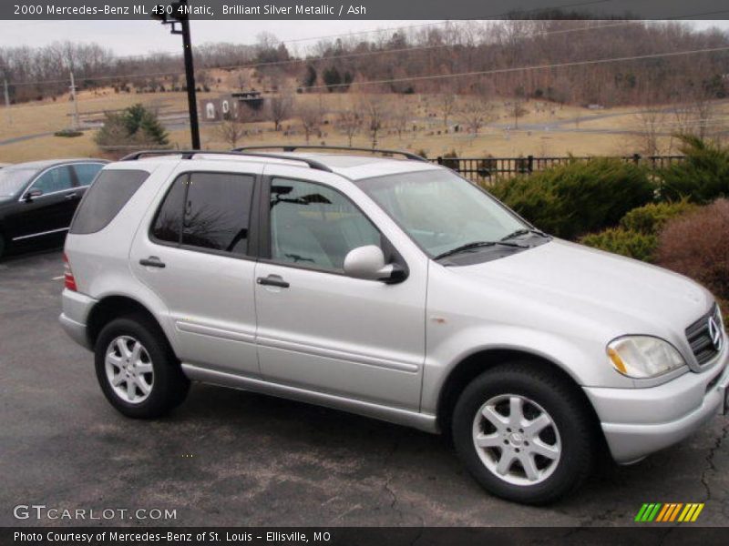 Brilliant Silver Metallic / Ash 2000 Mercedes-Benz ML 430 4Matic
