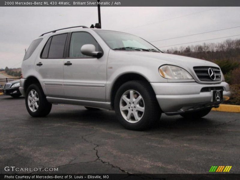 Brilliant Silver Metallic / Ash 2000 Mercedes-Benz ML 430 4Matic