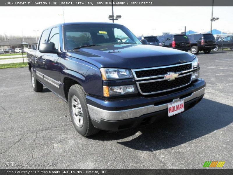 Dark Blue Metallic / Dark Charcoal 2007 Chevrolet Silverado 1500 Classic LS Crew Cab