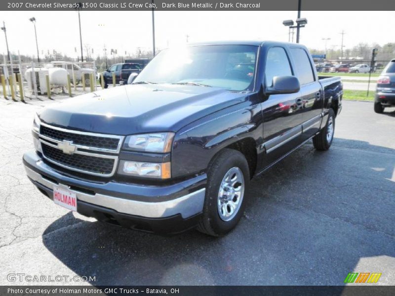 Dark Blue Metallic / Dark Charcoal 2007 Chevrolet Silverado 1500 Classic LS Crew Cab