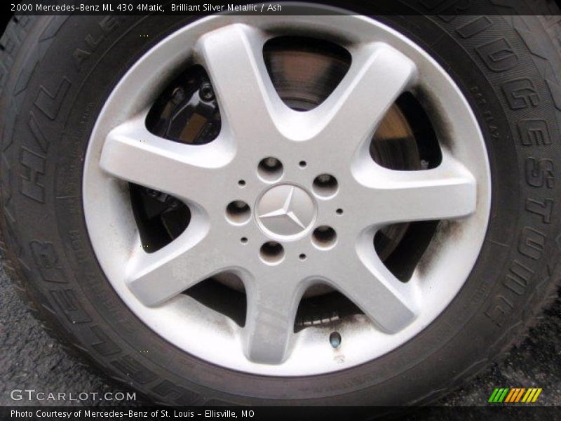 Brilliant Silver Metallic / Ash 2000 Mercedes-Benz ML 430 4Matic