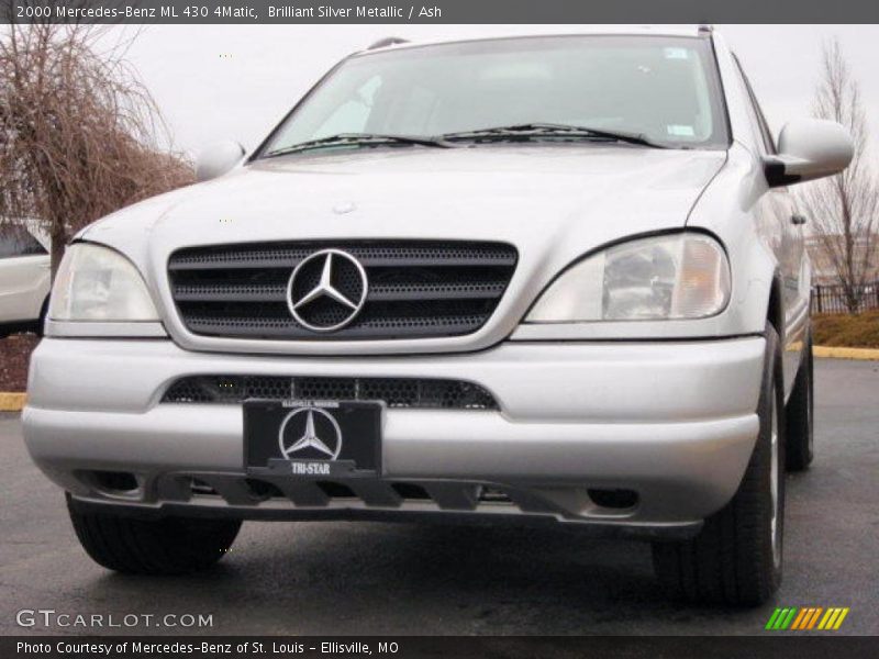 Brilliant Silver Metallic / Ash 2000 Mercedes-Benz ML 430 4Matic