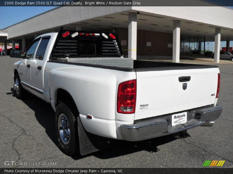 Bright White / Medium Slate Gray 2006 Dodge Ram 3500 SLT Quad Cab Dually