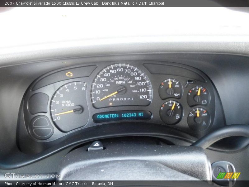 Dark Blue Metallic / Dark Charcoal 2007 Chevrolet Silverado 1500 Classic LS Crew Cab