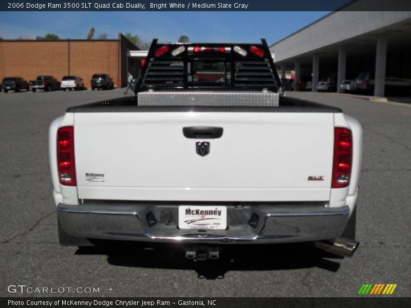 Bright White / Medium Slate Gray 2006 Dodge Ram 3500 SLT Quad Cab Dually