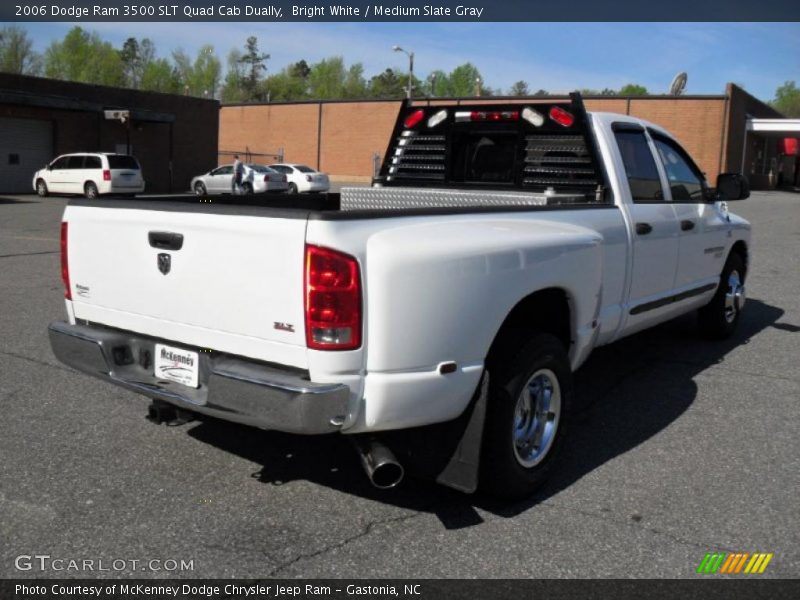 Bright White / Medium Slate Gray 2006 Dodge Ram 3500 SLT Quad Cab Dually