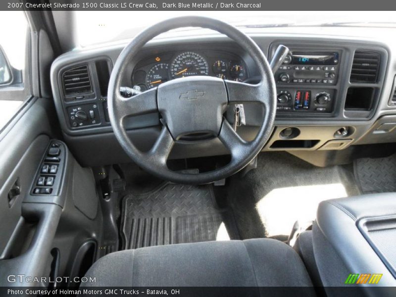 Dark Blue Metallic / Dark Charcoal 2007 Chevrolet Silverado 1500 Classic LS Crew Cab