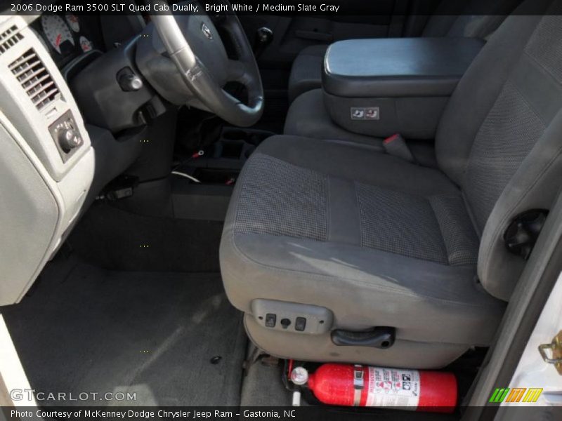 Bright White / Medium Slate Gray 2006 Dodge Ram 3500 SLT Quad Cab Dually