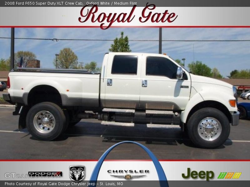 Oxford White / Medium Flint 2008 Ford F650 Super Duty XLT Crew Cab