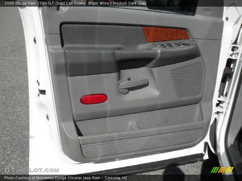 Bright White / Medium Slate Gray 2006 Dodge Ram 3500 SLT Quad Cab Dually