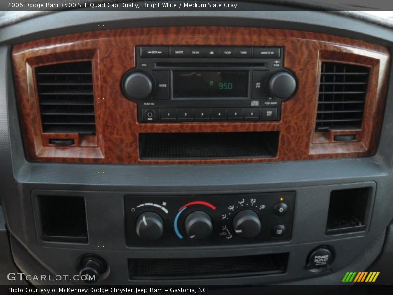 Bright White / Medium Slate Gray 2006 Dodge Ram 3500 SLT Quad Cab Dually