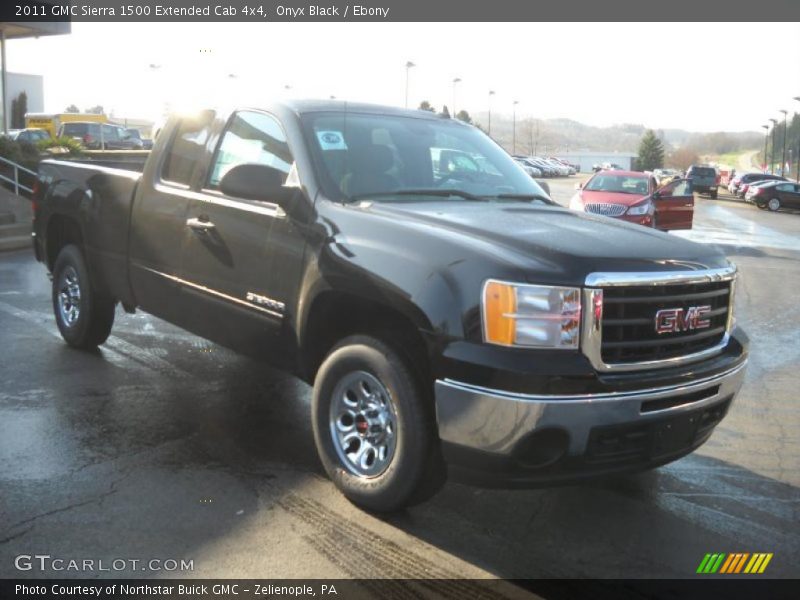 Onyx Black / Ebony 2011 GMC Sierra 1500 Extended Cab 4x4
