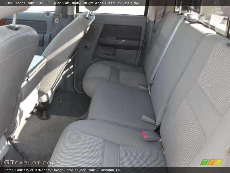 Bright White / Medium Slate Gray 2006 Dodge Ram 3500 SLT Quad Cab Dually