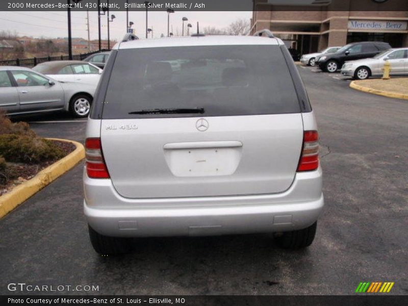 Brilliant Silver Metallic / Ash 2000 Mercedes-Benz ML 430 4Matic