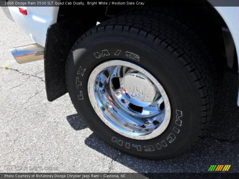 Bright White / Medium Slate Gray 2006 Dodge Ram 3500 SLT Quad Cab Dually