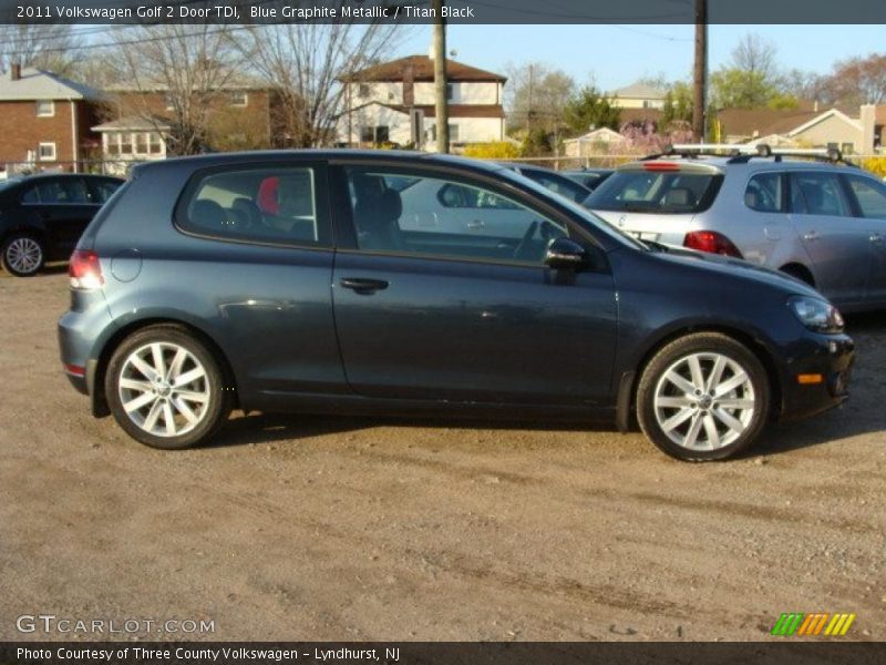 Blue Graphite Metallic / Titan Black 2011 Volkswagen Golf 2 Door TDI