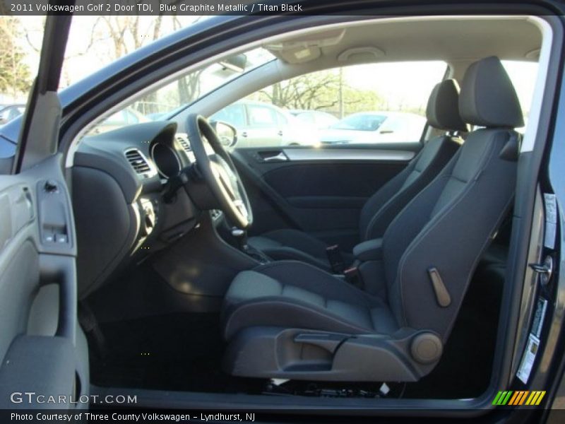 Blue Graphite Metallic / Titan Black 2011 Volkswagen Golf 2 Door TDI