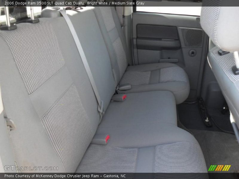 Bright White / Medium Slate Gray 2006 Dodge Ram 3500 SLT Quad Cab Dually